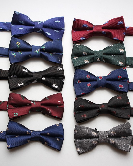 Factory direct supply, ready-to-stock men's formal bow ties, cartoon animal logo casual men's bow ties. Factory direct supply, ready-to-stock men's formal bow ties, cartoon animal logo casual men's bow ties.