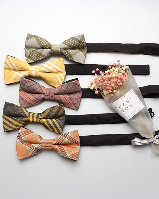 Large Stock: Viscose Cotton Plaid Men's and Women's Bow Ties, High School Uniform Bow Ties Large Stock: Viscose Cotton Plaid Men's and Women's Bow Ties, High School Uniform Bow Ties