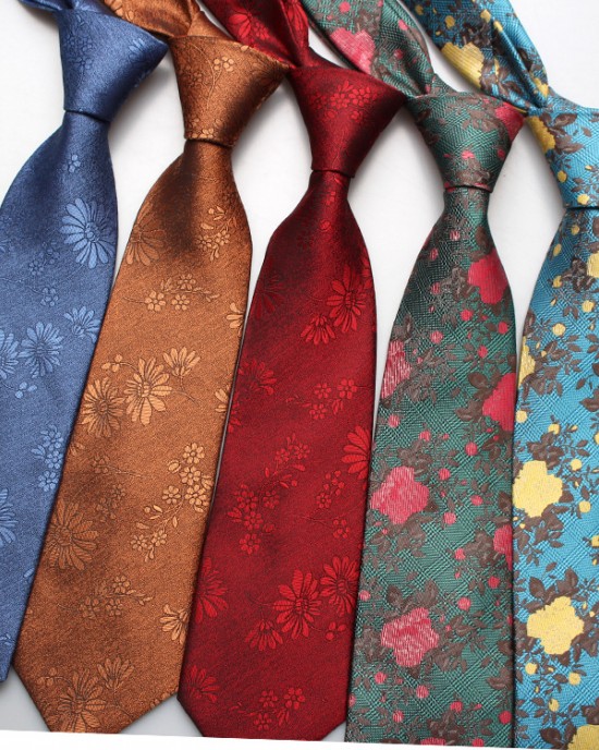 Men's Polyester Jacquard Business Ties: Solid Color Floral Casual High-End Ties (Factory Direct) Men's Polyester Jacquard Business Ties: Solid Color Floral Casual High-End Ties (Factory Direct)