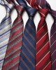 New striped jacquard polyester silk ties, men's professional formal shirt accessories, vintage ties, wholesale.
