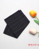 Solid cotton jacquard striped handkerchiefs in stock, Shengzhou manufacturers, wholesale men's pocket squares