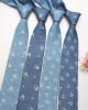 Factory-new narrow-fit casual men's and women's ties. Denim cotton printed logo ties, wholesale. Factory-new narrow-fit casual men's and women's ties. Denim cotton printed logo ties, wholesale.