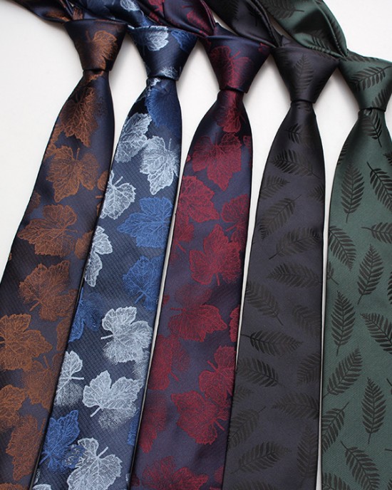 Fashionable casual floral leaf arrow-shaped men's tie in stock Business polyester jacquard suit ties for banquets Fashionable casual floral leaf arrow-shaped men's tie in stock Business polyester jacquard suit ties for banquets
