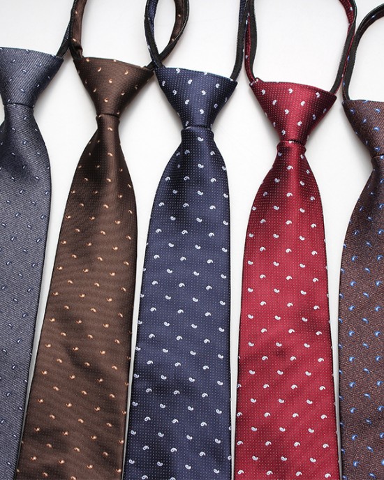 Hot-selling 8cm formal business tie, men's zippered lazy tie, small flower and cashew pattern, various colors Hot-selling 8cm formal business tie, men's zippered lazy tie, small flower and cashew pattern, various colors