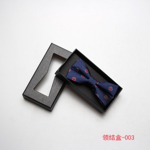 Exquisite bow tie gift box, rectangular black box for student holiday wedding gifts