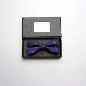 Exquisite bow tie gift box, rectangular black box for student holiday wedding gifts