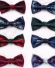 2025, in stock, colorful bow tie, men's vintage double-layer bow tie Groom's groomsmen's wedding bow tie wholesaler