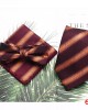 Men's tie sets, three-piece polyester striped tie, bow tie, and square handkerchief sets available Wholesale Suit Accessories Men's tie sets, three-piece polyester striped tie, bow tie, and square handkerchief sets available Wholesale Suit Accessories