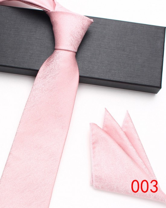 Leier wholesale new polyester silk two-piece tie and square set, men's business and fashionable tie sets.