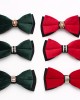 Lei'er men's wedding dress photoshoot bow tie, Chinese-style stylish, burgundy, navy blue, metal diamond bow tie. Lei'er men's wedding dress photoshoot bow tie, Chinese-style stylish, burgundy, navy blue, metal diamond bow tie.