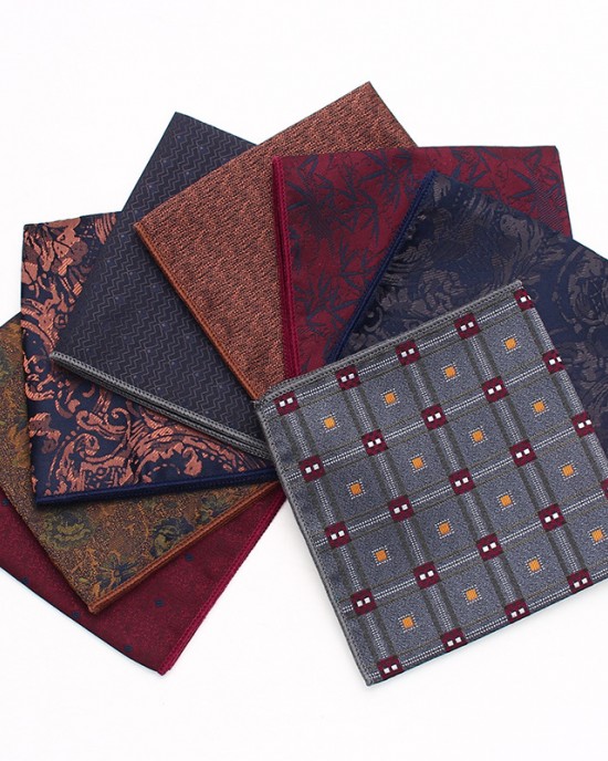 Leier men's business suit pocket squares, patterned wedding handkerchiefs, and small square handkerchiefs for banquets and suit accessories. Leier men's business suit pocket squares, patterned wedding handkerchiefs, and small square handkerchiefs for banquets and suit accessories.