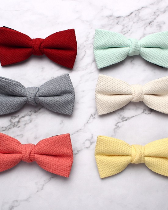 Leier in stock solid-color bow ties for men, knitted cotton bow ties for banquets and performances, and personalized bow ties for shirts and formal wear Leier in stock solid-color bow ties for men, knitted cotton bow ties for banquets and performances, and personalized bow ties for shirts and formal wear