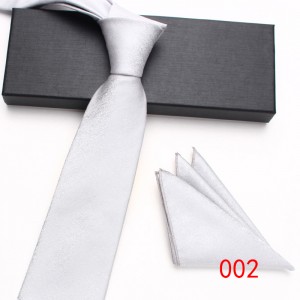 Leier wholesale new polyester silk two-piece tie and square set, men's business and fashionable tie sets.