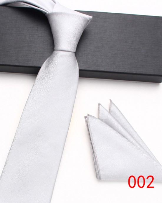 Leier wholesale new polyester silk two-piece tie and square set, men's business and fashionable tie sets.