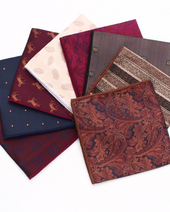Manufacturer of men's business suit pocket squares, patterned wedding handkerchiefs, and small square handkerchiefs for banquets and suit accessories. Manufacturer of men's business suit pocket squares, patterned wedding handkerchiefs, and small square handkerchiefs for banquets and suit accessories.