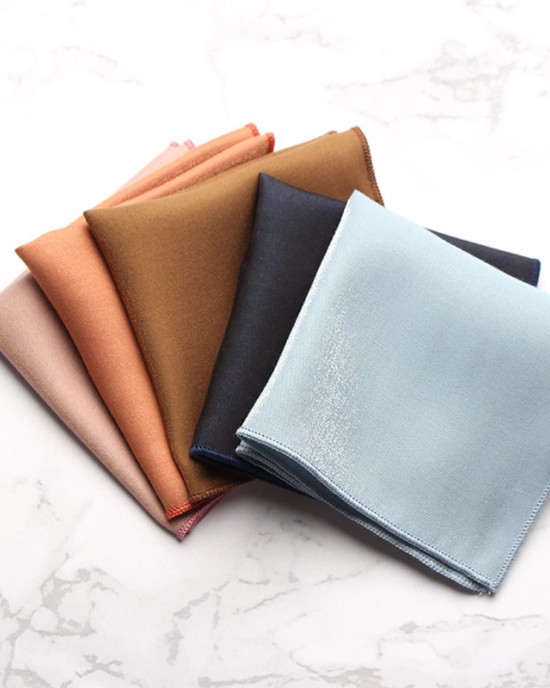 2025 men's suit pocket squares, solid-color wedding handkerchiefs, small squares, and chest towels are available.