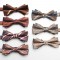 2022 New Fashion Brown Bow Ties Men's double-layer wedding groomsmen bow ties in various styles, ready for wholesale.