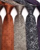 Leier, in stock, burgundy striped tie, men's groomsmen wedding tie, yarn-dyed polyester business tie