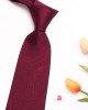 Leier, in stock, burgundy striped tie, men's groomsmen wedding tie, yarn-dyed polyester business tie
