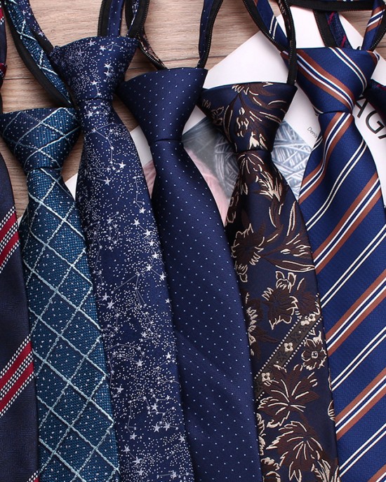 Blue business zipper ties, 8cm polyester casual jacquard casual tie, easy-pull tie manufacturers. Blue business zipper ties, 8cm polyester casual jacquard casual tie, easy-pull tie manufacturers.