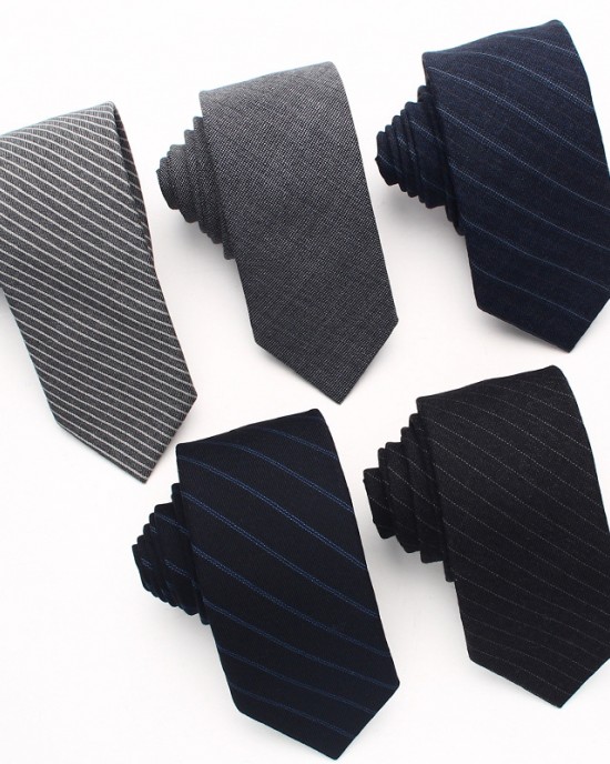 Lei'er business striped wool jacquard tie, 5.5cm men's tie, groom's and groomsmen's suit tie, in stock. Lei'er business striped wool jacquard tie, 5.5cm men's tie, groom's and groomsmen's suit tie, in stock.