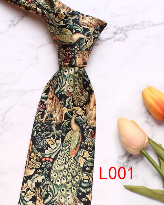 Leier, in stock, men's printed tie, peacock floral tie, Korean-style paisley pattern wedding groom tie manufacturer Leier, in stock, men's printed tie, peacock floral tie, Korean-style paisley pattern wedding groom tie manufacturer