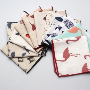Factory wholesale men's handkerchiefs, chest towels, and pocket squares. Casual printed small squares and imitation linen pocket squares are available.