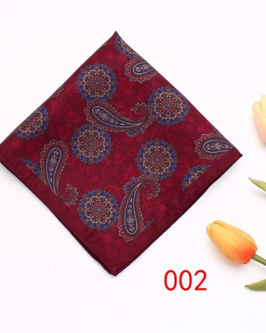 Lei'er pocket squares for men, polyester suit and dress chest scarves, multi-colored geometric handkerchiefs, from the original manufacturer.