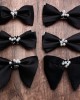 In-Stock Black Bow Ties for Men, Groomsmen, Wedding Suits, Wedding Photography, Personalized Fashion Pearl Accessories, Bow Ties In-Stock Black Bow Ties for Men, Groomsmen, Wedding Suits, Wedding Photography, Personalized Fashion Pearl Accessories, Bow Ties