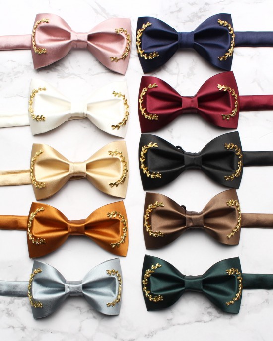 Men's custom-made bow ties, solid-color wedding bow ties for groomsmen and groomsmen, wholesale polyester yarn-dyed bow ties Men's custom-made bow ties, solid-color wedding bow ties for groomsmen and groomsmen, wholesale polyester yarn-dyed bow ties