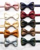 Men's custom-made bow ties, solid-color wedding bow ties for groomsmen and groomsmen, wholesale polyester yarn-dyed bow ties Men's custom-made bow ties, solid-color wedding bow ties for groomsmen and groomsmen, wholesale polyester yarn-dyed bow ties