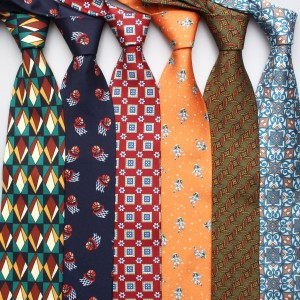 New 9cm Korean-style men's ties, exquisitely printed polyester ties Wholesale business casual fashion suits and ties