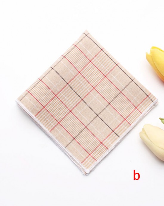 Cotton business formal suit pocket squares, men's plaid chest scarves, and small party handkerchiefs, available for wholesale. Cotton business formal suit pocket squares, men's plaid chest scarves, and small party handkerchiefs, available for wholesale.