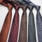 2025 new tie wholesale men's patterned business casual retro formal wear 8cm striped tie.