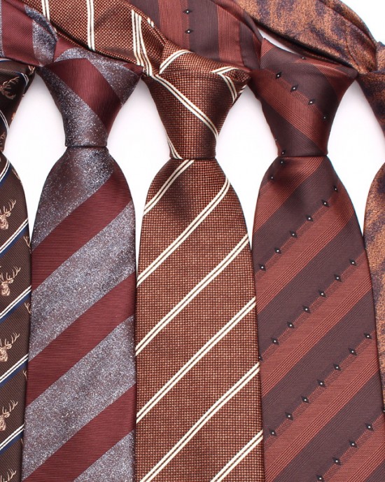Lei'er new brown tie, 8cm men's business fashion polyester hand-tied tie in multiple colors. Lei'er new brown tie, 8cm men's business fashion polyester hand-tied tie in multiple colors.