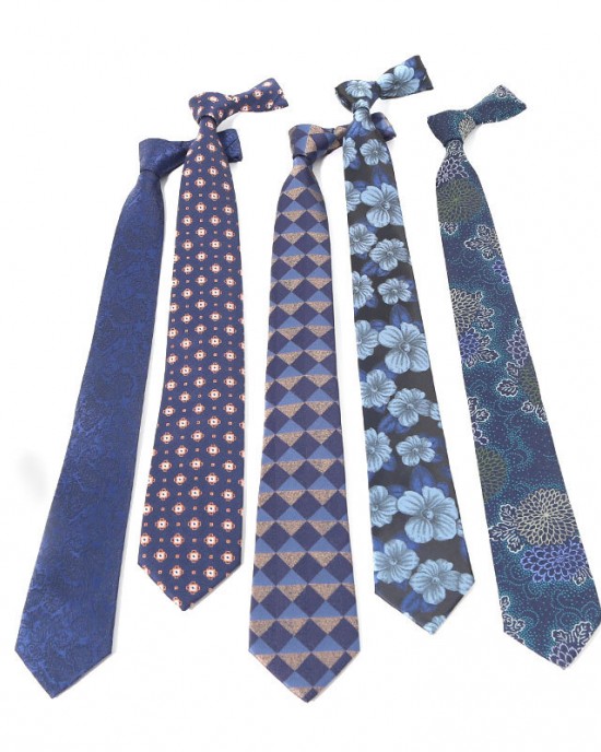 Lei'er new blue series 8cm polyester business suit jacquard ties, bulk tie manufacturers in stock
