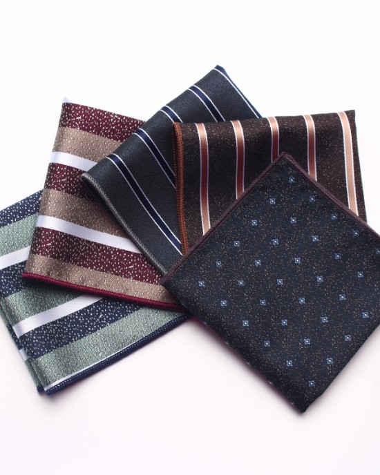 New striped floral pattern men's suit pocket square, men's business retro suit chest scarf, small handkerchief, wholesaler New striped floral pattern men's suit pocket square, men's business retro suit chest scarf, small handkerchief, wholesaler