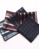 New striped floral pattern men's suit pocket square, men's business retro suit chest scarf, small handkerchief, wholesaler New striped floral pattern men's suit pocket square, men's business retro suit chest scarf, small handkerchief, wholesaler