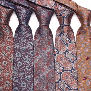 Lei'er 8cm striped formal tie, men's polyester tie in stock. Jacquard business vintage tie manufacturer