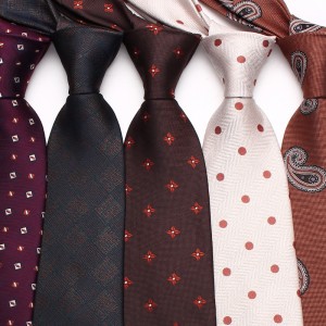 Lei'er polyester cashew flower classic men's 8cm tie. Men's paisley flower business casual wedding dinner tie