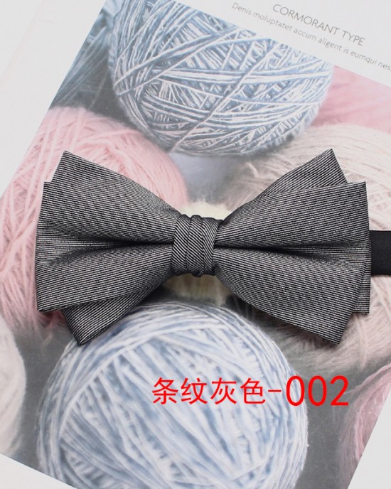 Leier men's bow ties, British striped business bow ties, Korean-style wedding shirt and suit tie accessories, manufacturer Leier men's bow ties, British striped business bow ties, Korean-style wedding shirt and suit tie accessories, manufacturer