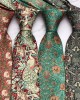 Leier, in stock, men's printed tie, peacock floral tie, Korean-style paisley pattern wedding groom tie manufacturer Leier, in stock, men's printed tie, peacock floral tie, Korean-style paisley pattern wedding groom tie manufacturer