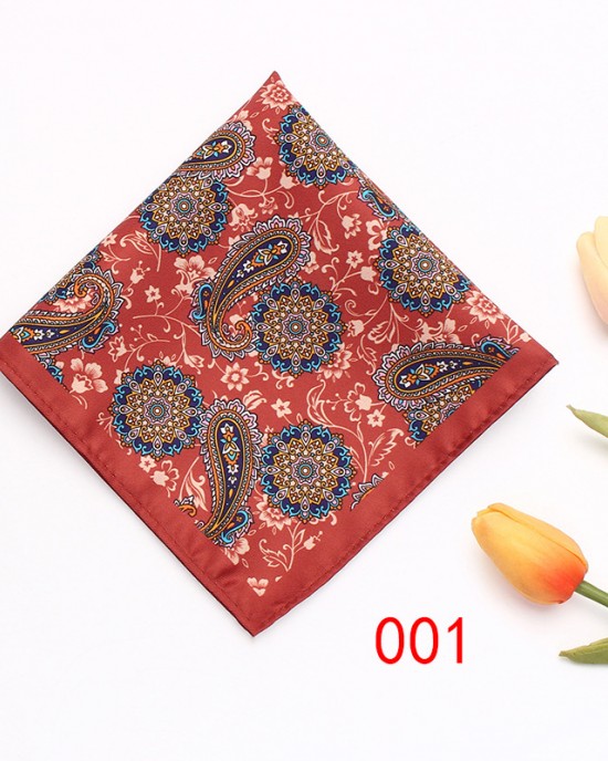 Lei'er pocket squares for men, polyester suit and dress chest scarves, multi-colored geometric handkerchiefs, from the original manufacturer.