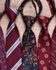 Lei'er lazy zipper tie, men's casual wedding tie, burgundy, easy-pull tie, factory in stock and wholesale. Lei'er lazy zipper tie, men's casual wedding tie, burgundy, easy-pull tie, factory in stock and wholesale.