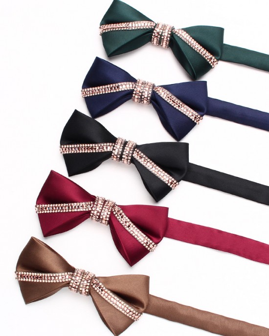 Golden bow ties, men's diamond bow ties, stylish Korean-style bow ties for groomsmen and groomsmen, wholesale Golden bow ties, men's diamond bow ties, stylish Korean-style bow ties for groomsmen and groomsmen, wholesale