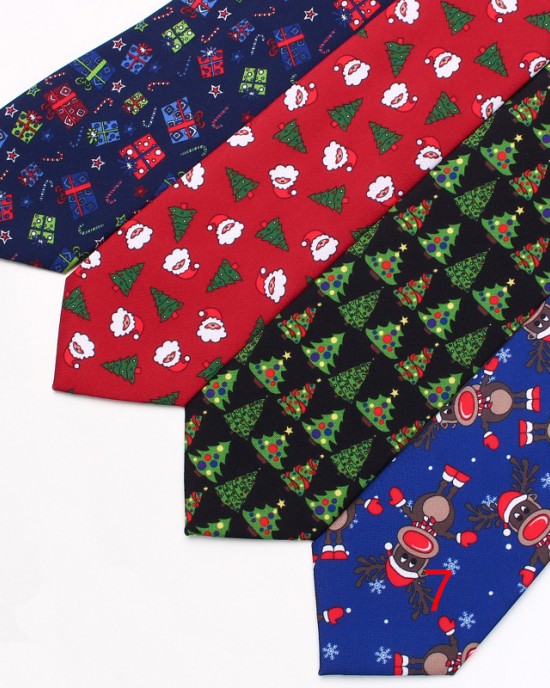 Leier new Christmas ties in stock for men and women, polyester ties in various colors.
