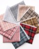 Cotton business formal suit pocket squares, men's plaid chest scarves, and small party handkerchiefs, available for wholesale. Cotton business formal suit pocket squares, men's plaid chest scarves, and small party handkerchiefs, available for wholesale.