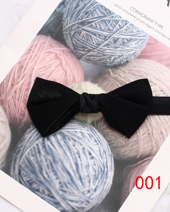 Men's black bow ties in stock, business-chic, retro, double-layered bow ties for shirts and suits, banquet accessories, bow tie manufacturers Men's black bow ties in stock, business-chic, retro, double-layered bow ties for shirts and suits, banquet accessories, bow tie manufacturers