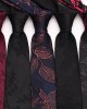 Polyester lamé tie, classic men's 7cm tie, men's burgundy business casual dinner tie. Polyester lamé tie, classic men's 7cm tie, men's burgundy business casual dinner tie.