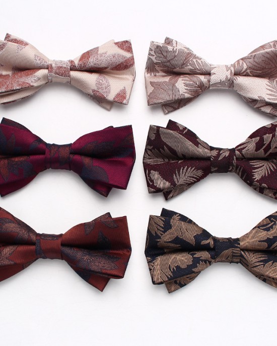Lei'er men's wedding bow ties, groom's tuxedo shoots, personalized bow ties, fashionable paisley flower accessories, bow tie manufacturers Lei'er men's wedding bow ties, groom's tuxedo shoots, personalized bow ties, fashionable paisley flower accessories, bow tie manufacturers